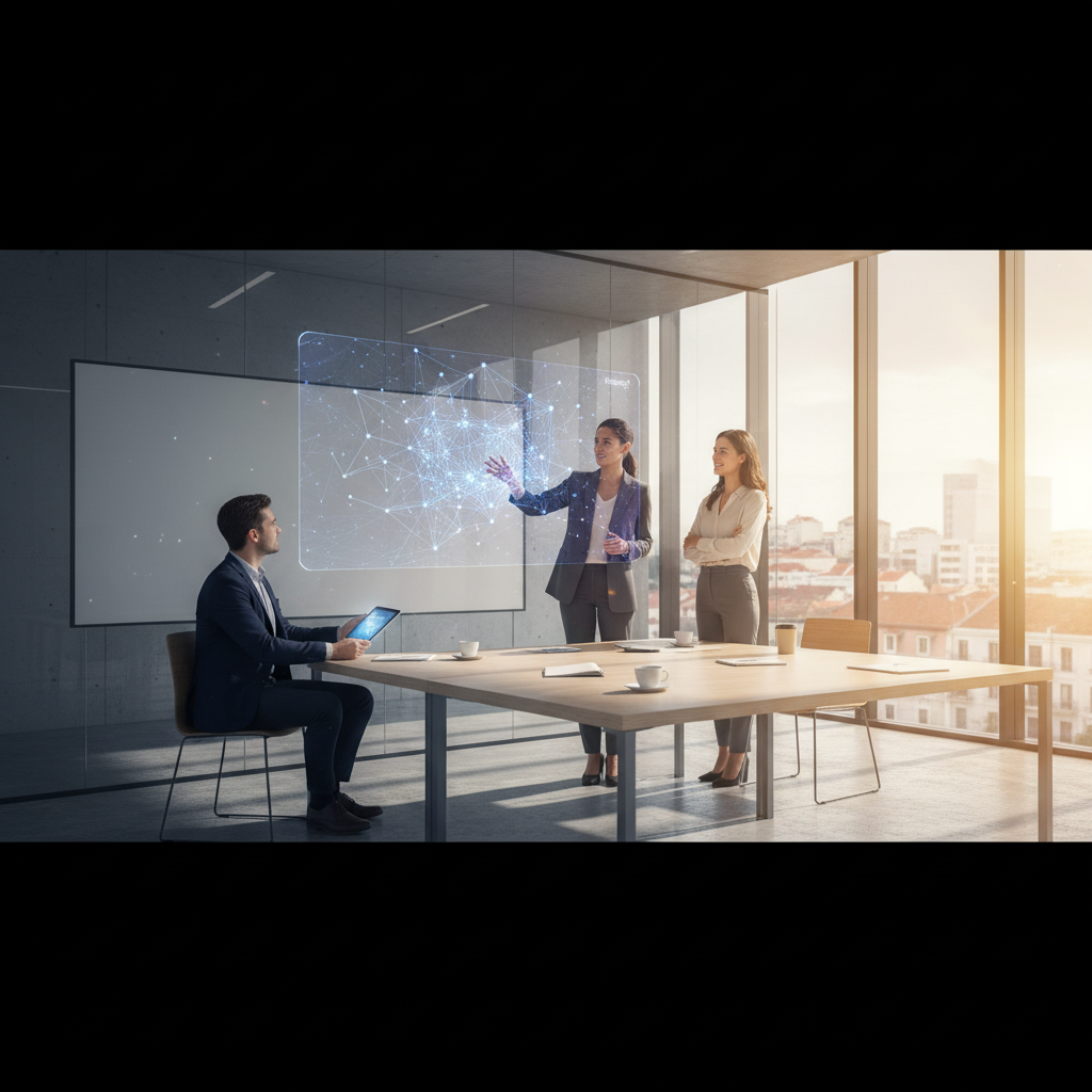 Posto de atendimento de uma PME com vários canais digitais abertos